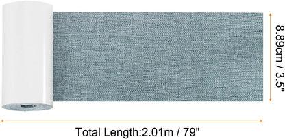 Repair Patches Repair Tape Self-Adhesive DIY Repair Patch Linen Gear Patch for Sofa, Furniture, Chair, Clothing,Tents,3.5x79 Inch,Slight Blue