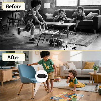 Ezprotekt 330 Pcs Felt Furniture Pads for Hardwoods Floors, Self Adhesive Cuttable Chair Felt Pads, Anti-Scratch Furniture Feet Floor Protectors Pads for Desk Sofa Bed Table Cabinet (Black)