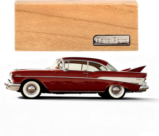 4 Refreshing Scent Bags Wood Car Air Freshener Vent Clip (Burlywood, Misty Grove)- Natural Scent Diffuser for Car, Truck & SUV with Premium Essential Oil Starter Kit Gift for Men & Women