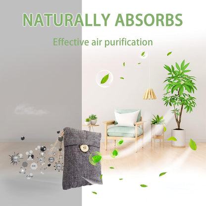 Charcoal Bags Odor Absorber (10x100g+4x200g) Activated Bamboo Charcoal Air Purifying Bags Charcoal Odor Eliminating Bags for Home & Car Shoes, Closet, Pet -14 PACK