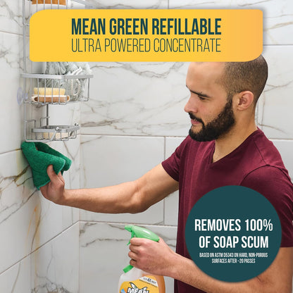 Mean Green Refillable Ultra Powered CONCENTRATE Bathroom Cleaner, Tropical Breeze, 14.3 Ounce, 6 Pack