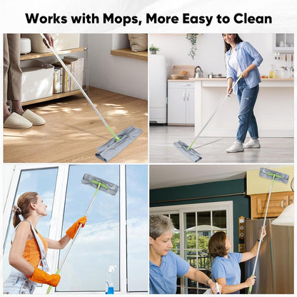 HOMEXCEL Microfiber Glass Cleaning Cloths 6 PK, Lint Free Streak Free, Reusable Microfiber Cleaning Cloth for Cleaning Windows, Glasses, Mirrors, Screens, Stainless Steel, and More, Grey-14”×16”