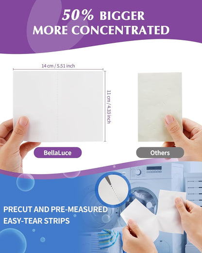 Laundry Detergent Sheets - 240 Loads Girls Lavender Laundry Sheets for Dorm,College,Home, Hotel,Apartment,Camping,Cruise,Road Trip,Beach Vacation,Backpack,Small Space, Family School Travel Essentials