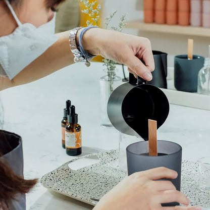 Thick Candle Jars for Making Candles 12 Pcs, 7 OZ Empty Jars with Wood Lids for Candle Making, Sample Container, Frosted Blue