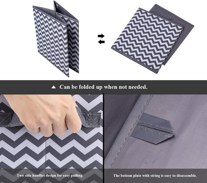 storage box Oxford fabric set of 4, foldable storage box fabric box in cube shape 30x30x30 cm for closet, clothes, books, cosmetics, toys
