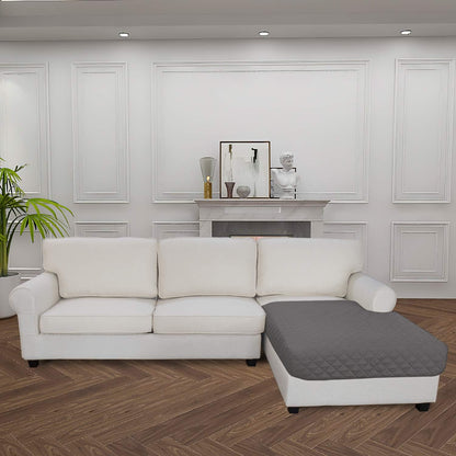 Easy-Going Sectional Couch Covers for Dogs L Shape Sofa Cover Reversible Sofa Slipcover Chaise Lounge Cover Furniture Protector Cover for Pets Dog Cat (42 x 68 inches, Gray/Gray)