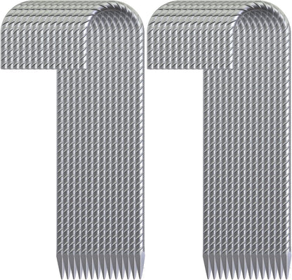 16 Inch 28 Pack Rebar Stakes, 3/8" Diameter J Hook Steel Ground Anchor Stakes, Heavy Duty Galvanized Tent Stakes, Metal Fence Stakes for Outdoor Decoration Yard Inflatables Gardening