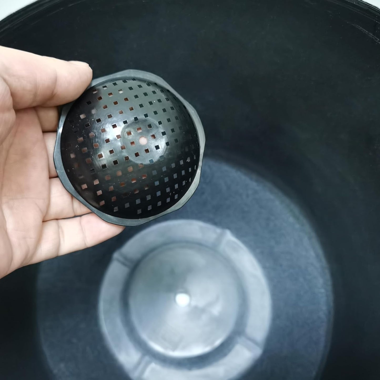 FixtureDisplays® 9.8" Diameter 11" Tall White Plant Pots, Plastic Flower Pots with Drainage Holes and Saucers for Indoor and Outdoor 15747-NF