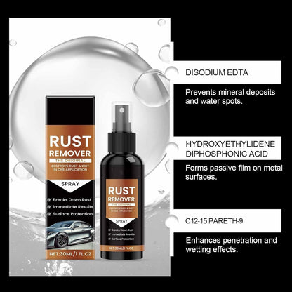 3 Pcs Nexa Rust Remover Spray, 2025 Upgrade Rust Remover for Metal, Car Scratch Remover, Iron Stain Cleaner for Multiple Surfaces,for Heavy Duty Rust Dissolver for Metal, Tools, Cars, Chains