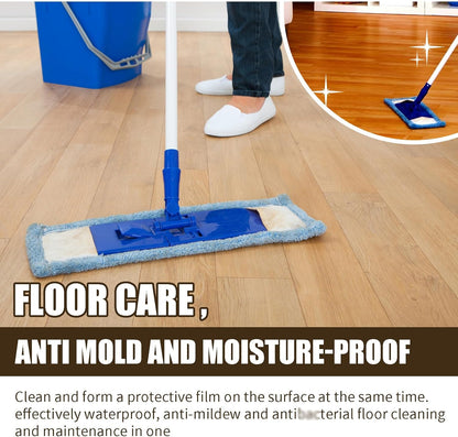 Beeswax Spray Cleaner with Sponge & Towel for Wood Furniture, Natural Beeswax Care For Wood Floors, Furniture, Tables, Cabinets (Lemon)