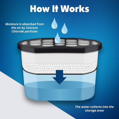 Moisture Absorber Tub with Activated Charcoal - 3-Pack - 18 oz Disposable Odor Eliminator Box & Dehumidifier for Garage, Home, Kitchen, Bedroom, Bathroom, Closet, Cars, and Boats