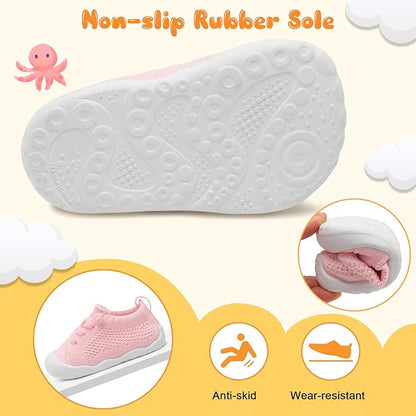 JIASUQI Baby Shoes for Toddler Boys Girls Sneakers Slip on Walking Shoes for Babies