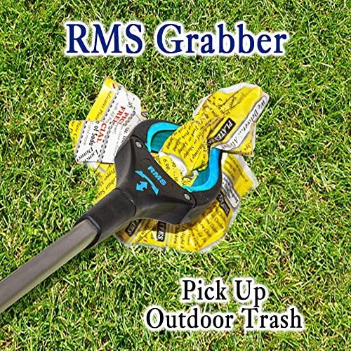 RMS 2-Pack 32 Inch Extra Long Grabber Reacher with Rotating Jaw - Mobility Aid Reaching Assist Tool (Blue)