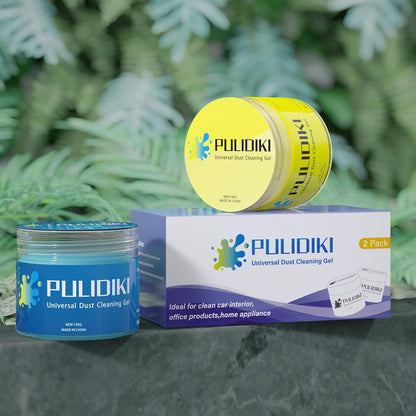 PULIDIKI Car Cleaning Gel for Car Cleaning Putty Car Slime for Cleaning Car Detailing Putty Detail Tools Car Interior Cleaner Car Cleaning Kits Car Accessories Blue Yellow (2Pack)