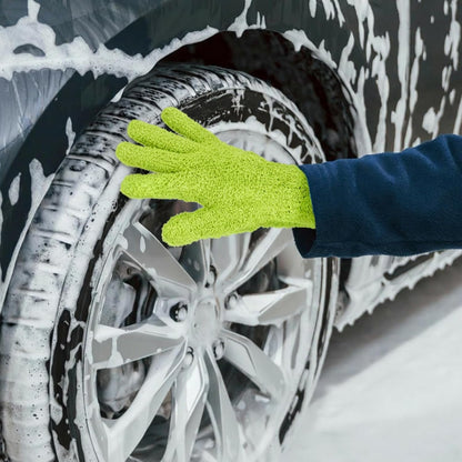 Plant Dusting Gloves, Microfiber Dusters for Cleaning Kitchen Indoor Mitt for House Use Desk Window Blind Screen Wash