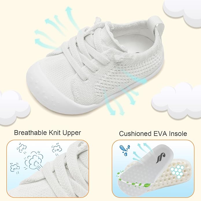 JIASUQI Baby Shoes for Toddler Boys Girls Sneakers Slip on Walking Shoes for Babies