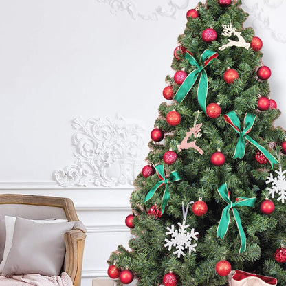 Every Day is Christmas Ornaments, Shatterproof Christmas Tree Ornament Set, Christmas Balls Decoration 50 Count (2.24"/57mm, New Red)