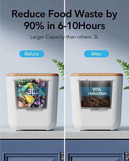 iDOO Odor Absorbing Filter Refills for Smart Waste Kitchen Composter, Multi-color Mixed Activated Carbon Granules Uesd for Electric Countertop Compost Bin, with 2 Packs of Activated Carbon 1500g Total