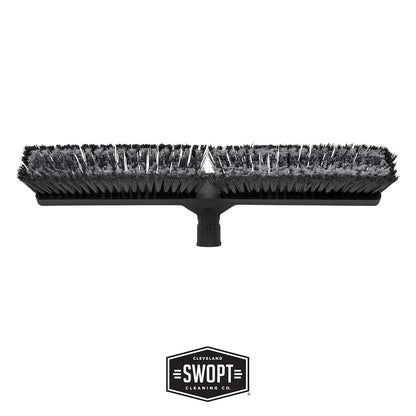 SWOPT 24” Standard Multi-Surface Push Broom Head — Indoor and Outdoor Push Broom — Cleaning Head Interchangeable with All SWOPT Cleaning Products for More Efficient Cleaning and Storage
