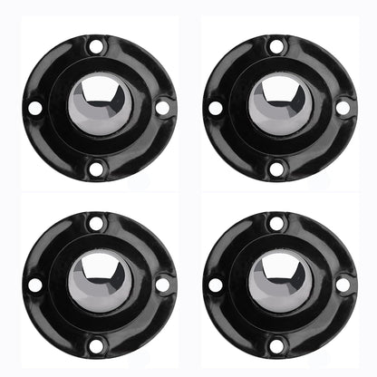 PlusRoc 4 Pack Anti-Rust Wheels Stainless Steel Self Adhesive Caster Wheels for Kitchen Appliance Rollers Sliders Mop Bucket, Load Capacity 28LBS Per Wheel for Furniture