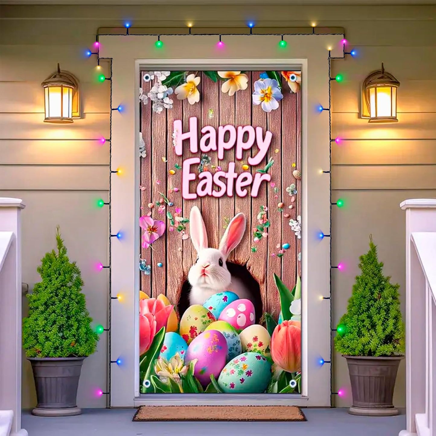 Christmas Lights Outdoor, 66FT 200 LED Christmas Tree Lights with 8 Modes Waterproof, Connectable Twinkle String Light Green Wire for Indoor Patio Yard Party Holiday Decor, Pastel Multicolor