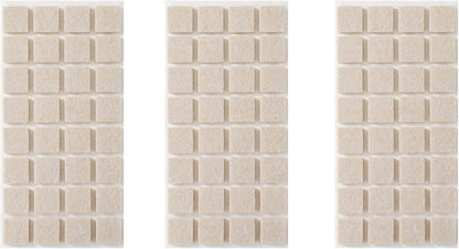 Furnigear Felt Furniture Pads for Hardwood Floor - Self Adhesive Chair Felt Pads, Floor Protector for Furniture Feet, Furniture Sliders Moving Your Furniture Smoothly - Anti Scratch 96 Pcs 3/4" Square