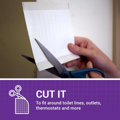 StrongPatch® 4 in. x 4 in. Flexible Self-Adhesive Wall Repair Patch (3-Pack) – Versatile, Cut-to-Fit, Easy Application for Holes, Cracks, and Corners