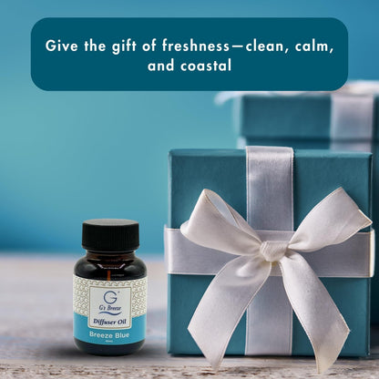 G's Breeze Breeze Blue Diffuser Oil Refill - Ocean Inspired Refreshing Scent, Long-Lasting Aroma - Notes of Sea Air, Soft Citrus & Florals - Instant Fresh Energy - Ideal for Home & Office - 60 ML