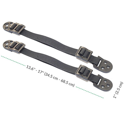 Boxiki kids Furniture Straps - Anti Tip Strap for Baby Proofing & Child Safety - 8 Pack of Adjustable Wall Straps and TV Straps - Fixings to Anchor Shelves & Cabinets(Black)