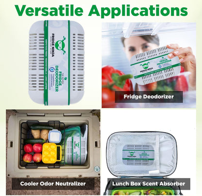 XL Pack of Refrigerator Deodorizer Odor Eliminator – Better than Baking Soda - Refrigerator and Fridge Smell Eliminator – Freezer Deodorizer Odor Eliminator for Refrigerators, Coolers, and Lunch Boxes