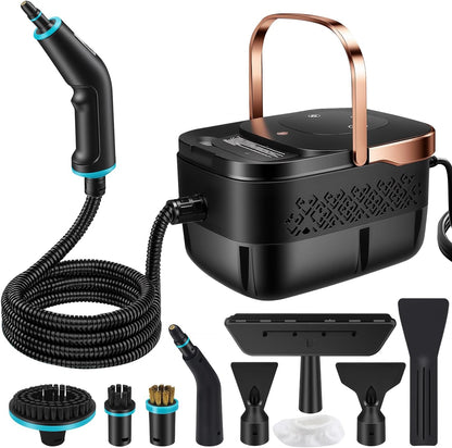 Steam Cleaner for Home, 2500W Portable Handheld Steamer for Cleaning, Large Capacity Tank Pressurized Steam Cleaning Machine for Car, Bathroom, Kitchen, Furniture, Grout, Floor, Tile