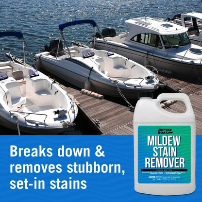 Stain Remover Cleaner, 1 Gallon, for Boat Seats, Fabric, Canvas, Carpet, and Vinyl, Removes Stains from Boats, RVs, Cars, Bathrooms, Shower Walls, Patio Furniture, and Pillows, Spray Formula