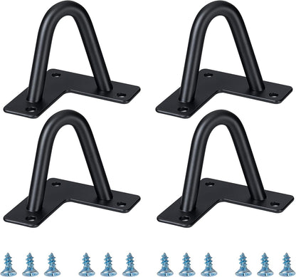 Hairpin Legs 2", DIY Furniture Legs are Great for Cabinets, Wardrobes, TV Cabinets, Drawers, Nightstands, Jewelry Boxes, Coffee Table Legs, and other Craft Projects. 2 inch Feet Black 4 Piece Set.