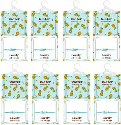 AOPANDA Moisture Absorbers Packets, 8 Pack - Eliminates Musty Odors for Fresher, Cleaner Air, Humidity Packs, Dessicant Packets, Hanging Closet Dehumidifier Bags, Dehumidifier for Bathroom 9.8OZ(Polo）