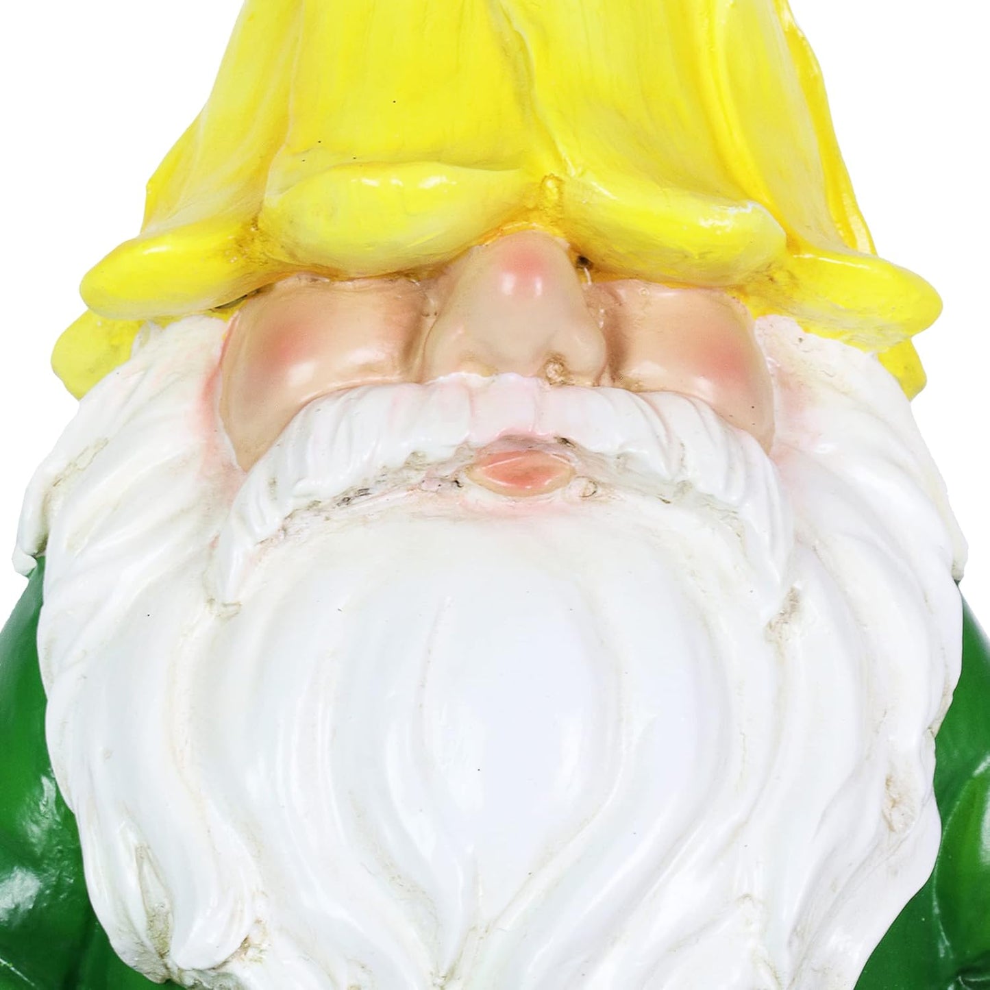 Exhart Solar Light-Up Meditating Gnome Statue w/LED Frog, Durable Resin Garden Décor, 8”x6.5”x10.5”