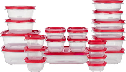 Rubbermaid EasyStore Containers, 44-Piece Set, Food Storage Containers, Food Storage Containers with Lids