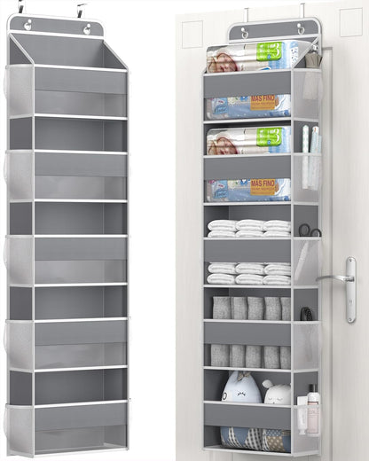 Over The Door Storage Organizer, RV Bathroom Organizer, Over The Door Organizer Camper Storage and Organization, 5 Shelf Hanging Over Door Organizer for Camper, Bathroom, Bedroom, Closet