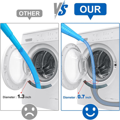 Sealegend Dryer Vent Cleaner Kit Dryer Lint Vac Attachment with Brush, Lint Remover, Dryer Vent Vacuum Hose Cleaning Tools, Blue