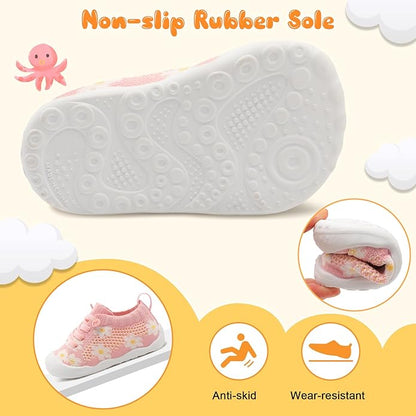 JIASUQI Baby Shoes for Toddler Boys Girls Sneakers Slip on Walking Shoes for Babies
