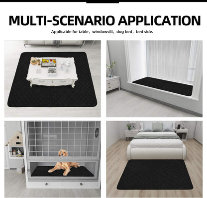 Easy-Going Sectional Couch Covers for Dogs L Shape Sofa Cover Reversible Sofa Slipcover Chaise Lounge Cover Furniture Protector Cover for Pets Dog Cat (42 x 68 inches, Black/Black)