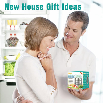 Refrigerator Deodorizer,Lasts for 10 Years Fridge Deodorizer Kitchen Gadgets Charcoal Air Purifier Odor Eliminator for Fridge & Freezer, Room,RV and New Home,More Effective Than Baking Soda