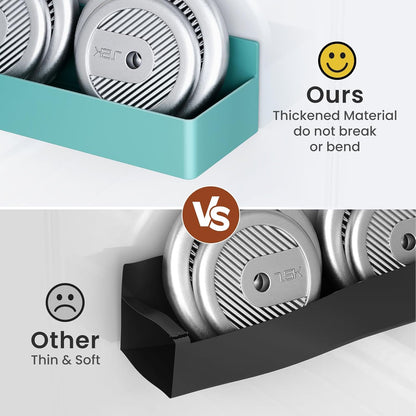 Magnetic Spice Rack for Refrigerator, Kitchen Organizer and Storage Shelf, Blue (4 Pack)…