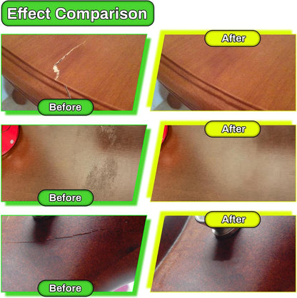 Wood Furniture Repair Kit,24 Colors Wood Fillers,Scratch Repair Covers & Removers for Repairing Scratches,Cracks,Dings and Holes in Cabinets, Cut Panels(Brown Series)