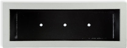 PolyStone Milan Tall Modern Outdoor/Indoor Rectangular Trough Planter, 46" L X 17" W X 19" H, Lightweight, Heavy Duty, Weather Resistant, Polymer Finish, Commercial and Residential (Concrete Gray)