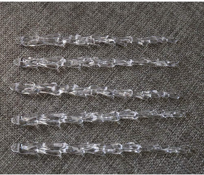 25 pcs icicles Ornament Set - ToBeIT Christmas Decoration Acrylic Clear icicles Set (25pcs Icicle Ornament)