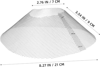 10pcs Range Hood Grease Mesh Filters Bowl Shaped Kitchen Vent Screen Replacement Nets for Home and Restaurant Cooking Durable and Easy to Install Accessories