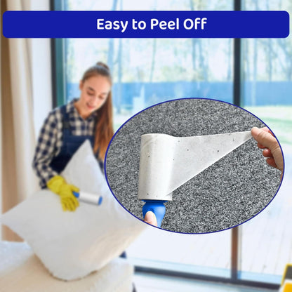 Sticky Lint Roller for Pet Hair: Lint Remover for Dog Cat Hair Mega Value Set 540 Sheets 2 Handles+6 Rollers Fur Removal for Clothes Couch Furniture