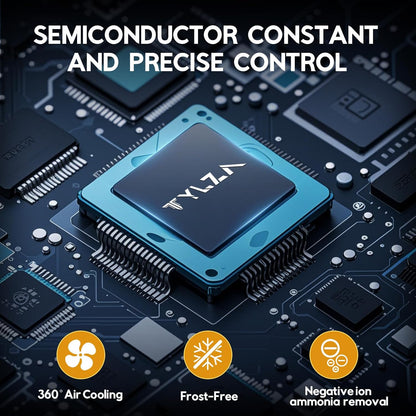 Tylza Cigar Humidor Cabinet 35L, Temp & Humidity Control Electric Humidors for Cigars, 260 Cigars, Digital Hygrometer, Safety Lock, Cigar Humidors with Cedar Wood Drawer Shelves, Cigar Gifts for Men