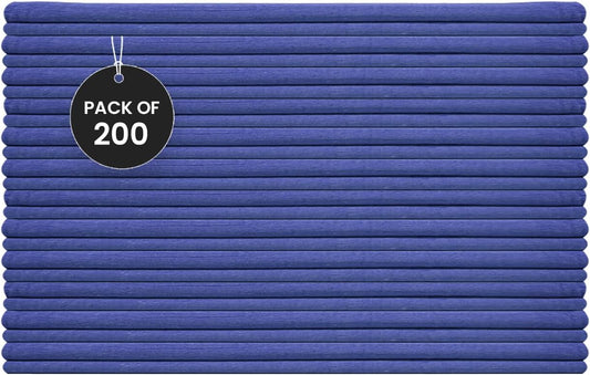 Shop Towels (Blue, 200-Pack) - Bulk Cleaning Towel in a Bag, Mechanic Cotton Wipes for Car Maintenance, Auto Mechanics & Garage, Wipe Grease & Oil, Machine Wash & Reusable