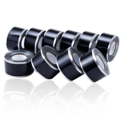 Lichamp Seal Self Fusing Silicone Tape, 1 Inch x 10 Feet x 10 Rolls, Total 100 Feet for Plumbing Leak Repair and Electric Wire Wrapping Tape